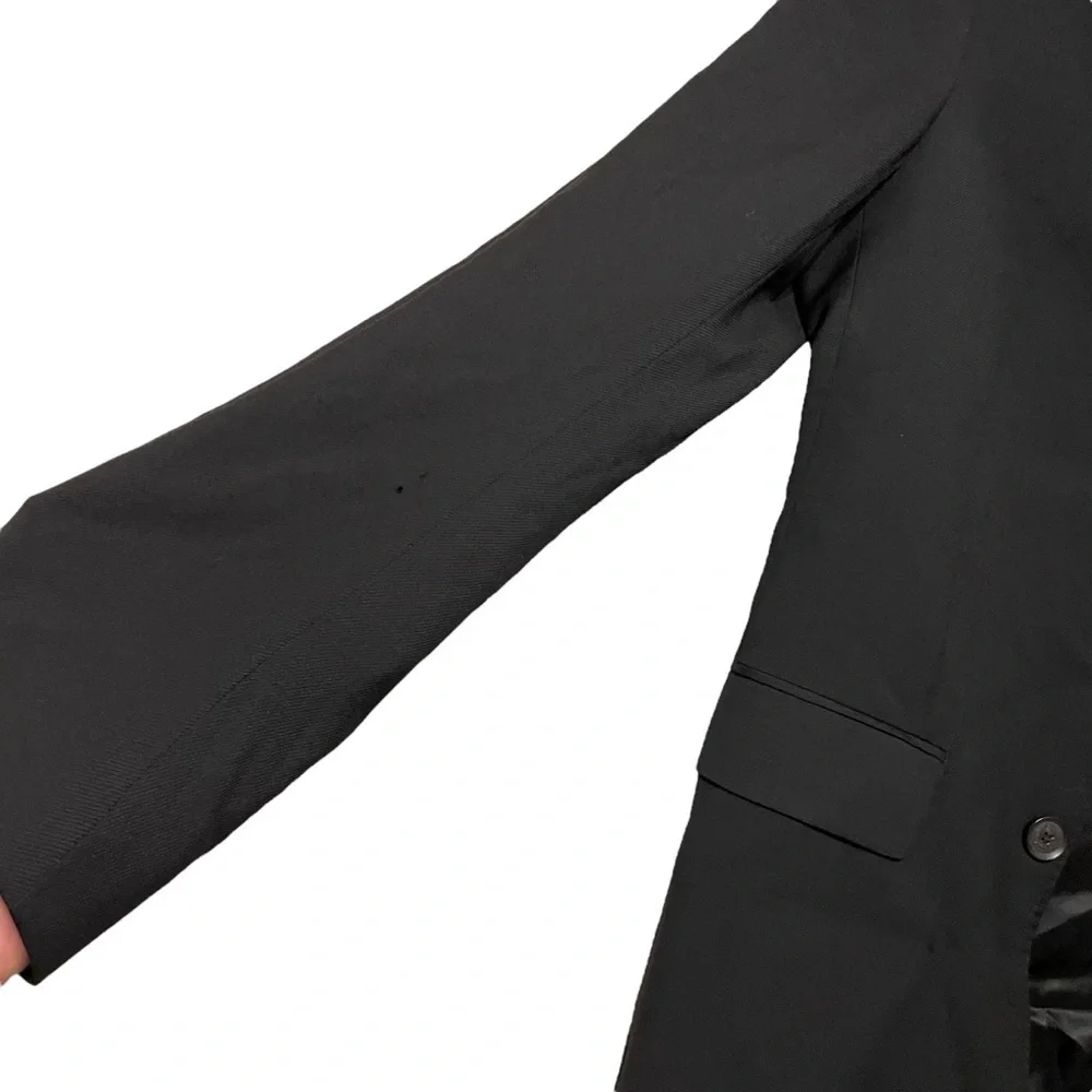 GUCCI Wool Uniform Blazer Solid Black